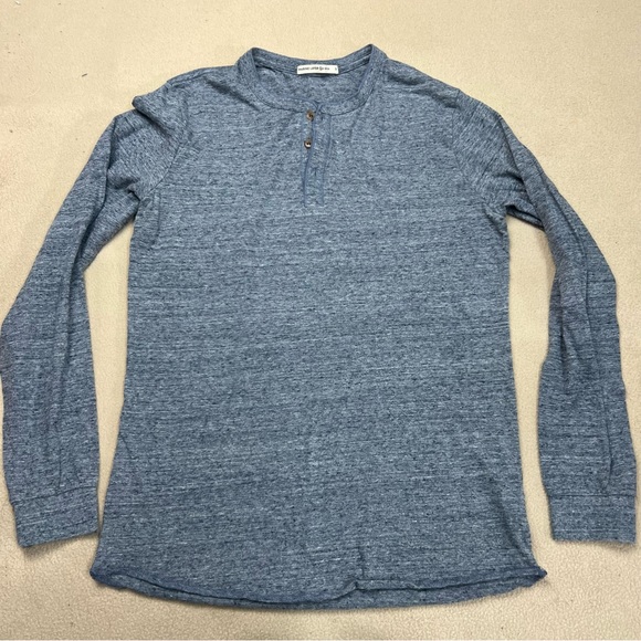 Marine Layer Other - Marine Layer Shirt Mens Small Blue Respun Long Sleeve Henley Casual